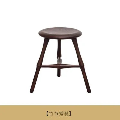 Bar stool medieval solid wood home Windsor tall round stool cafe restaurant furniture