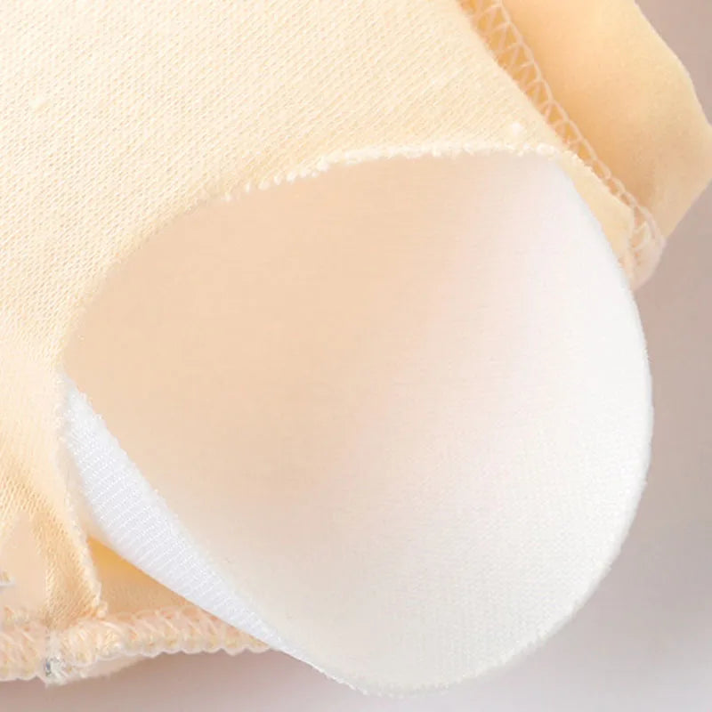 1/4 Sets Wireless Girl's Sports Bra Underwear Sets Cotton Breathable Sweat-Wicking Kids Brassiere and Girls Panties Lingerie Set