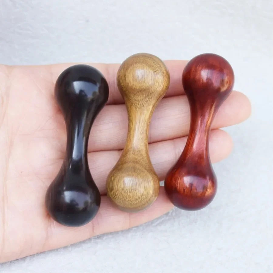 Mini Dumbbell - Decompression DIY Fingertip Joint Gyroscope - Decompression Finger Exercise Tool-Wooden for Knuckle Bone Design