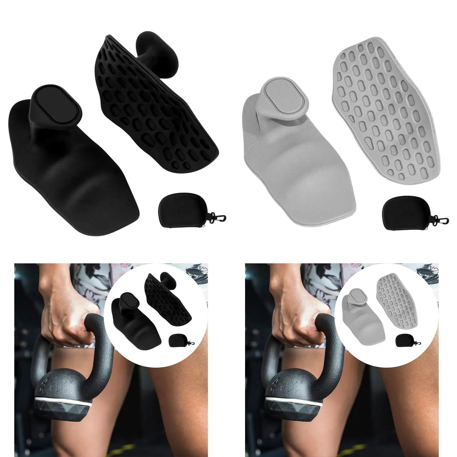 Gym Grips for Weight Lifting Silicone Flexible Hand Protection Workout Gloves for Fitness Exercise Sports Crosstraining Training