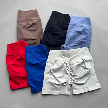 Keep Short Gym Woman High Waist Fitness Training Yoga Clothing Running Butt Lifting Workout Leggings Cycling Sports Shorts