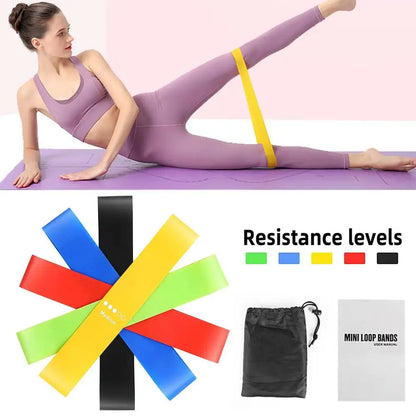 Fitness Workout Equipment Rubber Resistance Bands Yoga Weight Elastic Crossfit Strength Pilates Sports Gum Women Gym O9L2