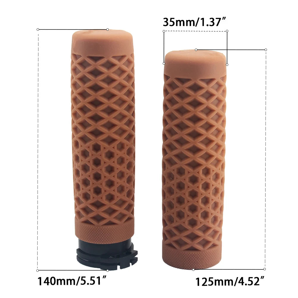 Motorcycle Handlebar Hand Grips 1" 25mm Rubber Handlebars For Harley Sportster 883 1200 Softail Slim Fatboy Touring Street Glide