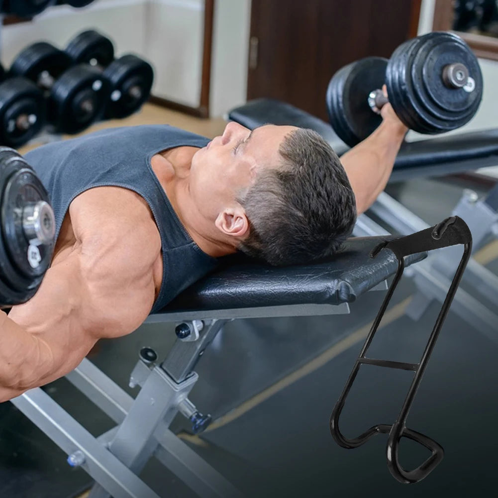 Dumbbell Spotter Hooks Hangers Hold Up 225LB Heavy Duty Dumbbell Hooks Heavy Power Dumbbells Rack Attachments for Chest Workout