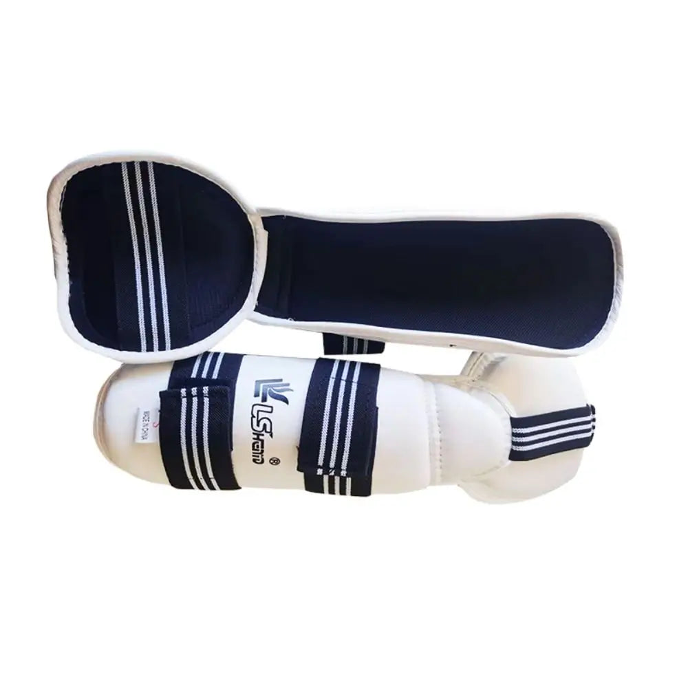 PU Leather Taekwondo Protective Gear Shin Guard Ankle Protection Karate Leg Protection Sports Safety Comfortable