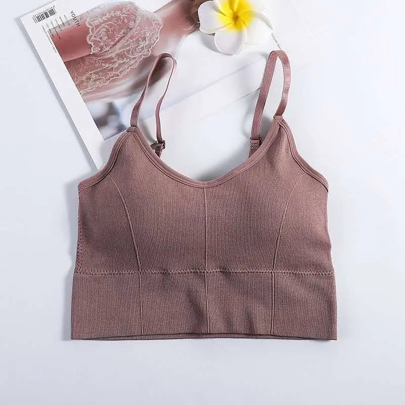 Breathable Sports Bra Anti-sweat Fitness Top Seamless Bra Shockproof Crop Top Women Push up Sport Bra Gym Workout Top