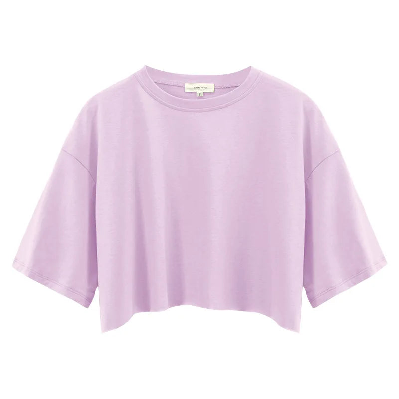 Y2K Outdoor Dance Sports Short sleeved Yoga Dress Women's Leisure Versatile Fitness Top Loose Sports T-shirt