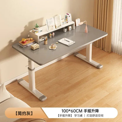 Modern Computer Standing Desk, Adjustable Height Electric Sit Stand Up Down student study Table, 47 Inch Ergonomic Rising Desks