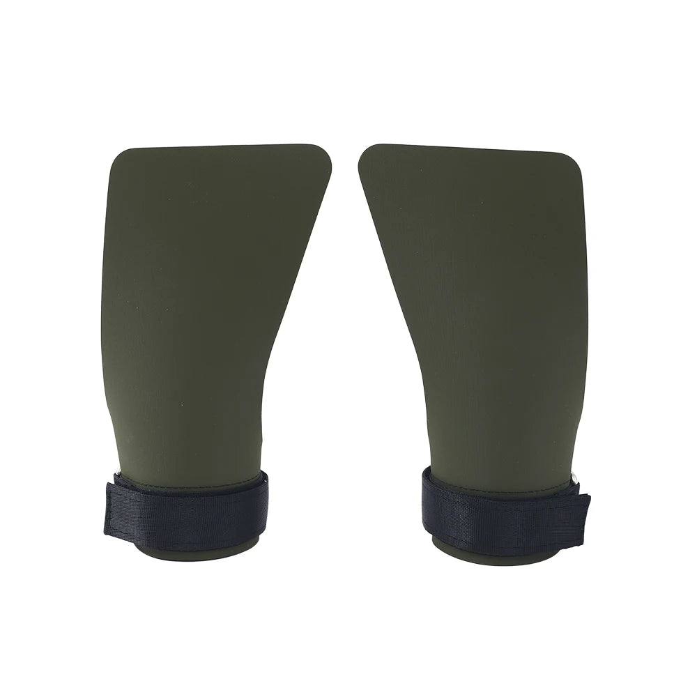 A Pair of Hypalon No-hole Hand Grips for Crossfit Pull-ups Cross Training Gymnastics WODS Weightlifting Palm Protector