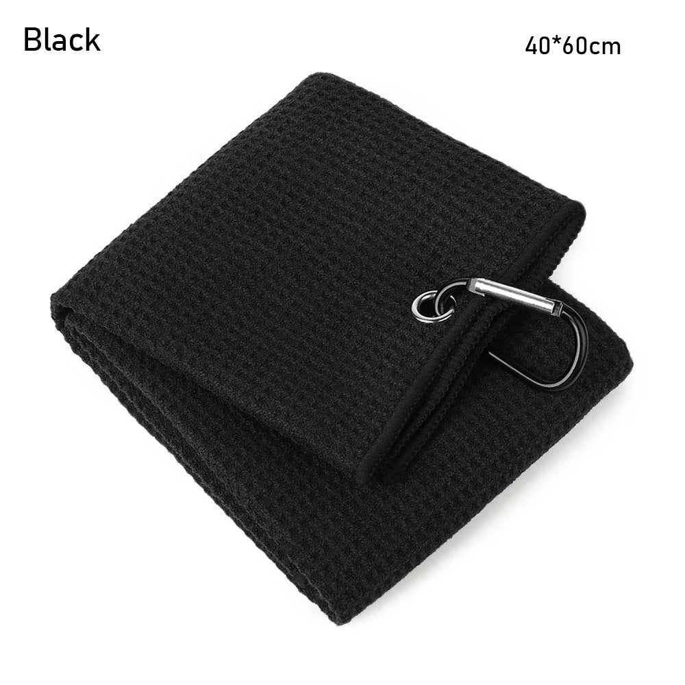 8 Colors Balls Hands Microfiber With Carabiner Hook Golf Towel Cleaning Towels Cleans Clubs