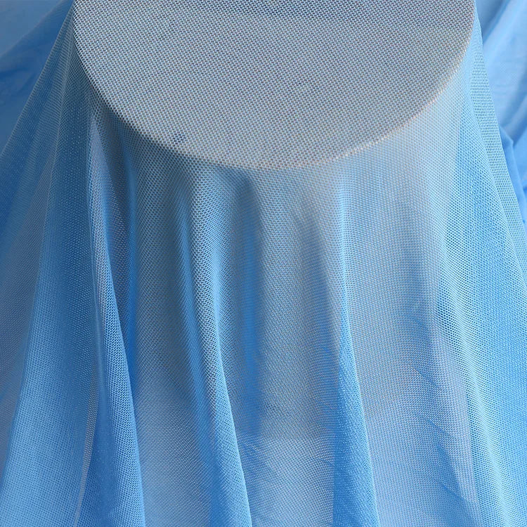 High-elastic Ultrafine Power mesh Net fabric Nude Flesh color 4 Way Stretch Spandex Mesh Underwear Stocking Yoga clothing fabric