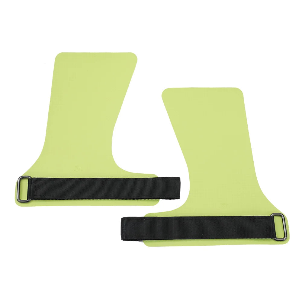 A Pair of Carbon No Finger Hole Hand Grips for Crossfit Pull Ups Cross Training Kettlebell Gymnastics Workout Palm Protector