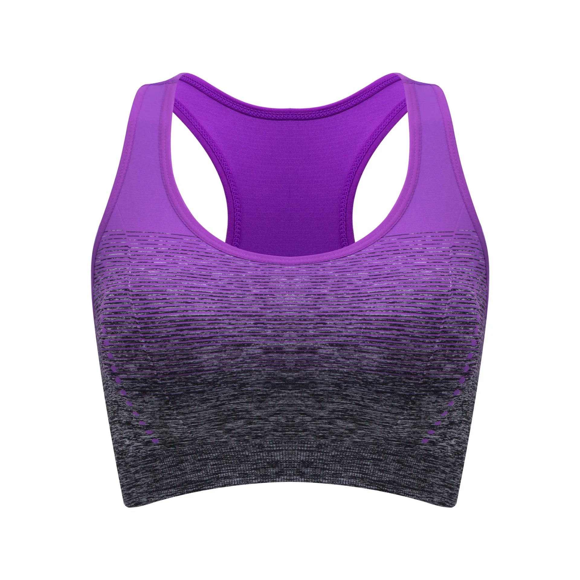 Sports Bra High Stretch Breathable Top Fitness Women Padded for Running Yoga Gym Seamless Crop Bra Gradient Sport Bra