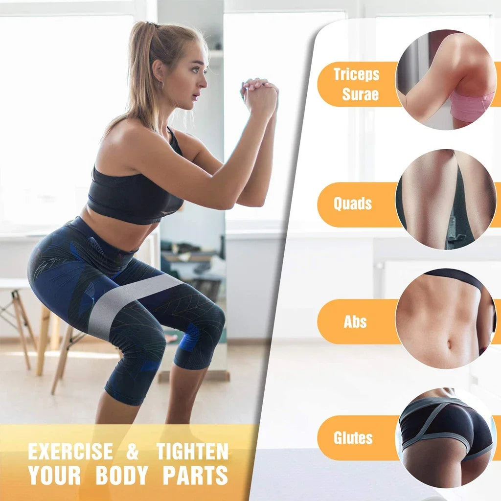 WOSWEIR Elastic Resistance Bands Set for Workout