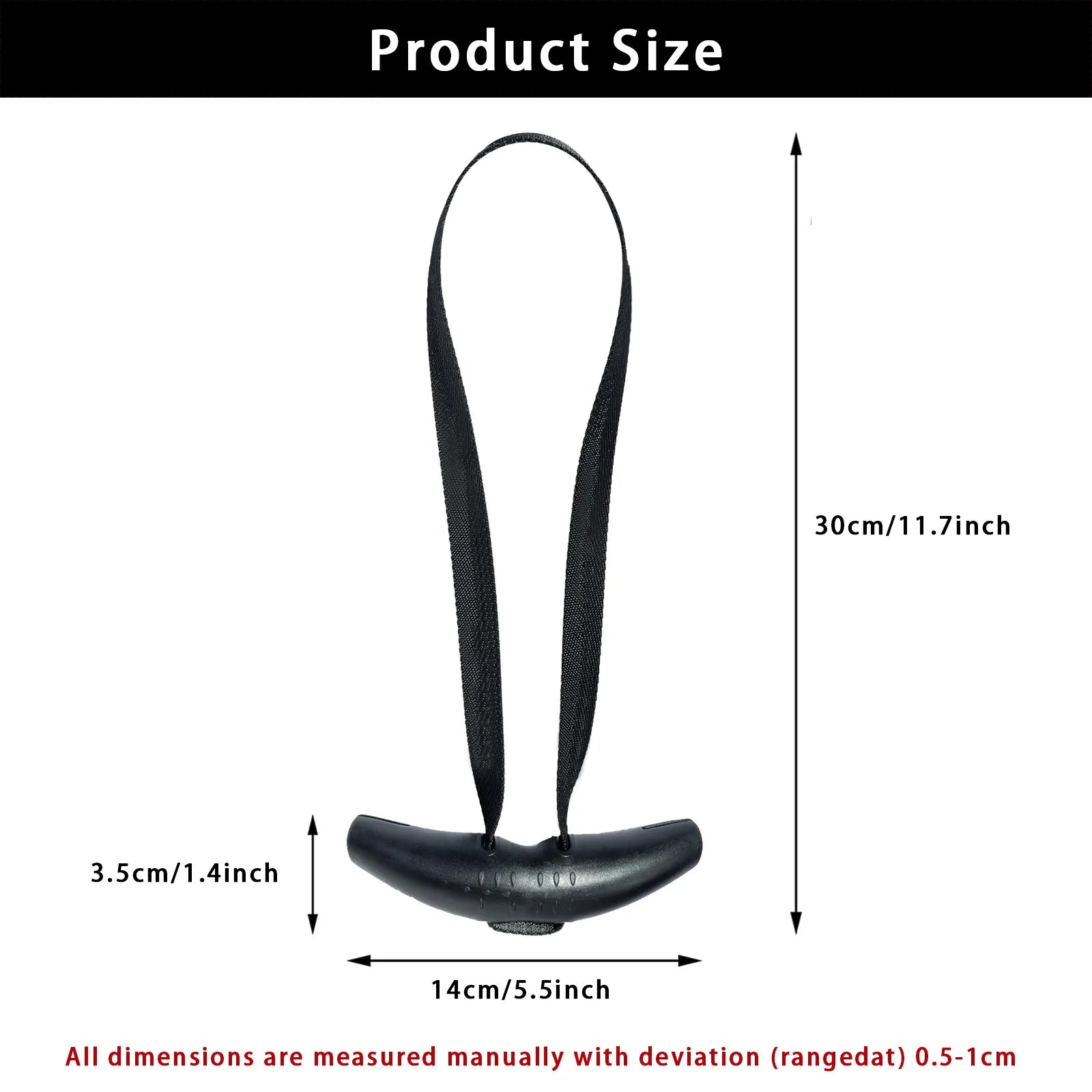 1pair Gym Pull Up Handles Rubber Grip Heavy Duty Cable Machine Handles Weight-lifting Gym Equipment