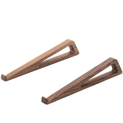 Wooden Folding Laptop Stand  Portable Height  Riser For Desk, Tablet Holder With Enhanced Heat Dissi