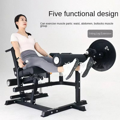 Multi Functional Gym Equipment Leg Extension Curling Machine Waist Abdominal Bench Flexion Training Equipment