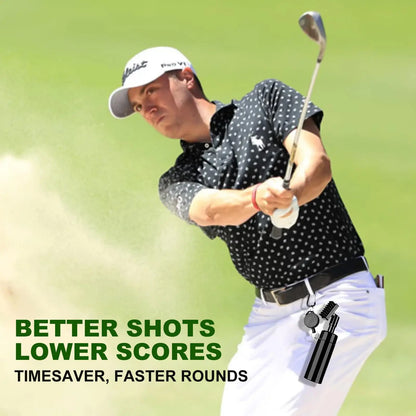 Golf Club Head Cleaning Brush, For U-shaped And V-shaped Grooves With Retractable Buckle