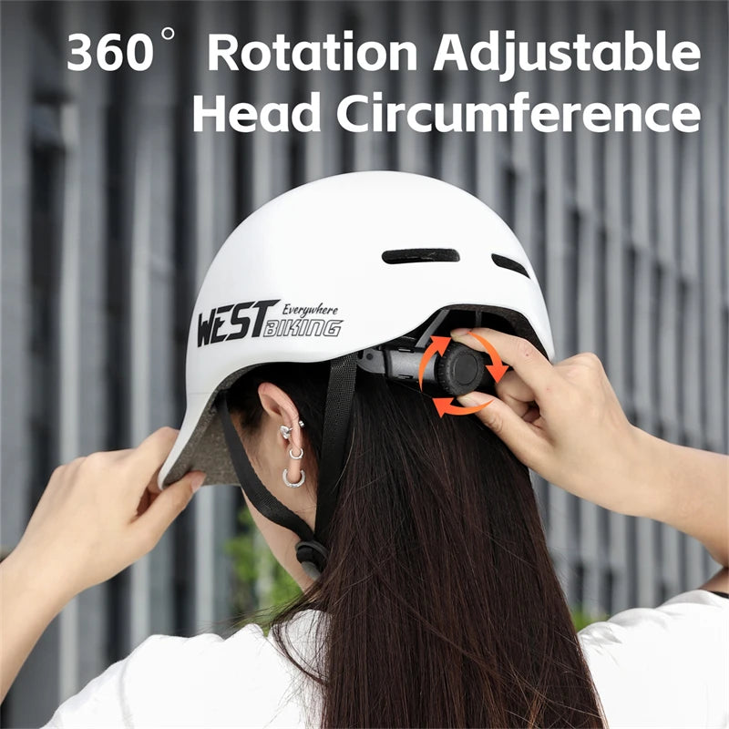 CE Certified Bicycle Helmet Road Bike Outdoor Sports Safety Electric Scooter Roller Skates Cap Cycling Equipment