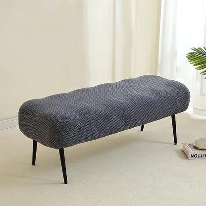 1PC Stretch Jacquard Long Bench Cover Dining Anti-dirty Piano Stool Covers Durable Seat Protector Pad for Living Room Home Decor