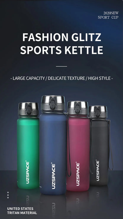 High Quality Water Bottle 500ML 1000ML BPA Free Leak Proof Portable For Adult Children Sports Gym Eco Friendly Drink Bottles