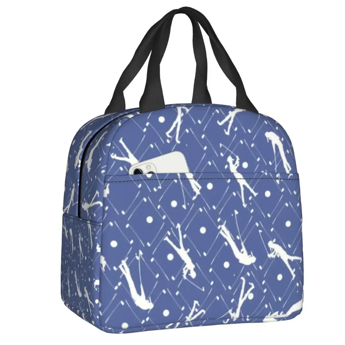 Ball Golf Insulated Lunch Bags for School Work Picnic Sports Golfing Golfer Portable Thermal Cooler Bento Box for Women Children