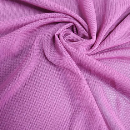 High-elastic Ultrafine Power mesh Net fabric Nude Flesh color 4 Way Stretch Spandex Mesh Underwear Stocking Yoga clothing fabric