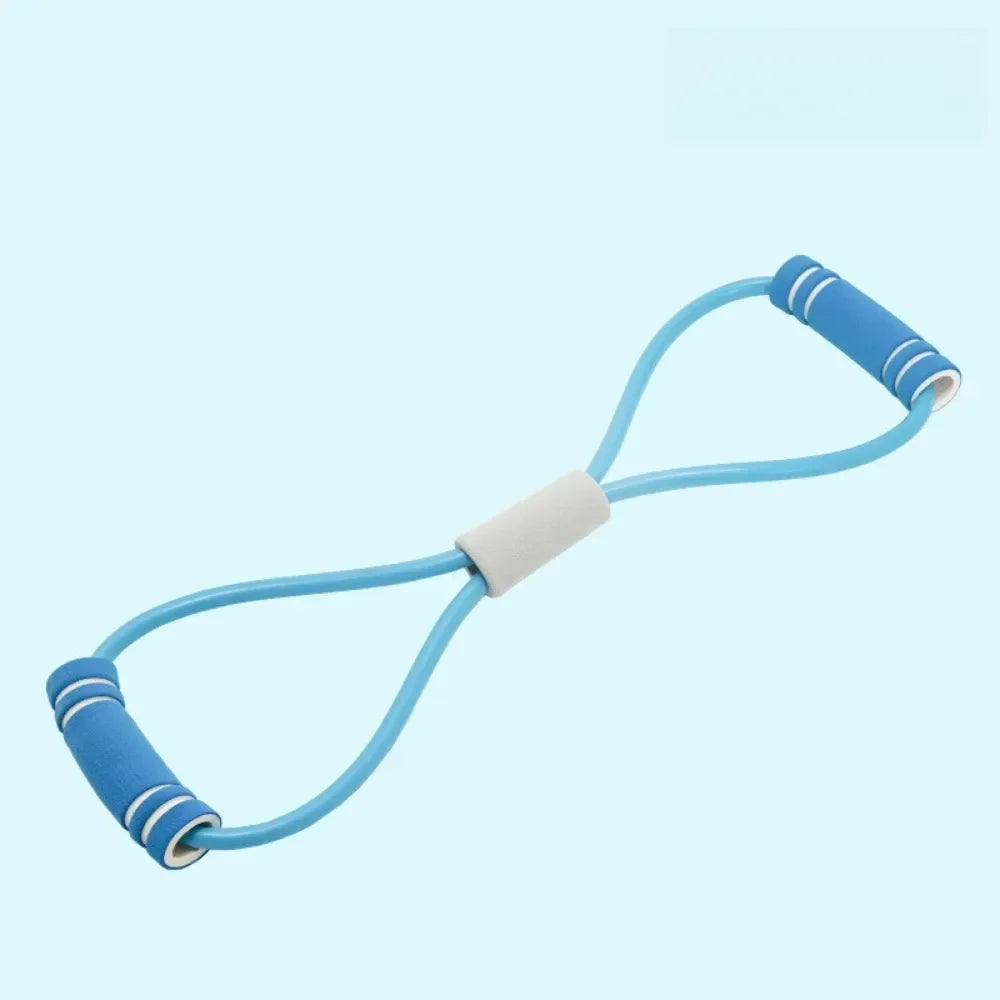 1Pcs 8-shaped Fitness Resistance Band For Women Home Fitness Accessories Rubber Pull Rope Yoga Training Exercise Stretching Belt