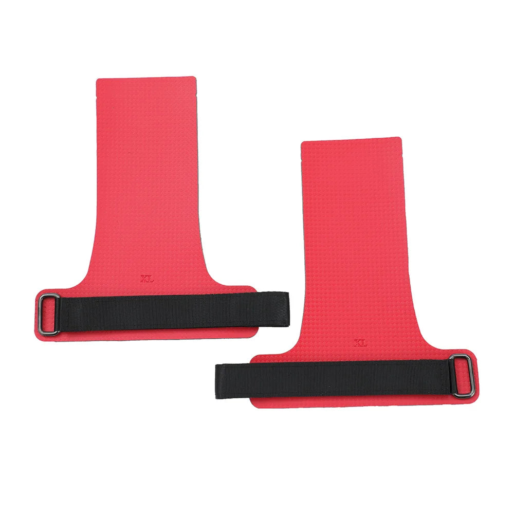 A Pair of Carbon Straight No Finger Hole Hand Grips for Crossfit Pull Ups Cross Training Gymnastics, Palm Protetor