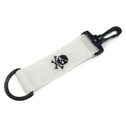 Double Sided Golf Balls Hands Cleaning Clubs Golf Towel Clip with Carabiner Hook 448D