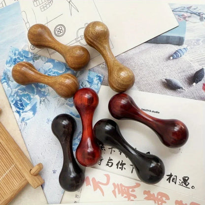 Mini Dumbbell - Decompression DIY Fingertip Joint Gyroscope - Decompression Finger Exercise Tool-Wooden for Knuckle Bone Design