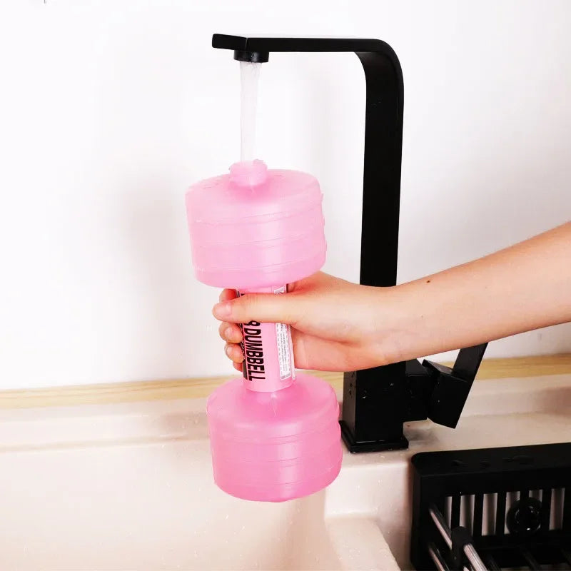 1kg Dumbbells,Comprehensive Home Water Flooding Dumbbells For Fitness Aquatic Barbell Gym Weight Loss Exercise Women Accessories