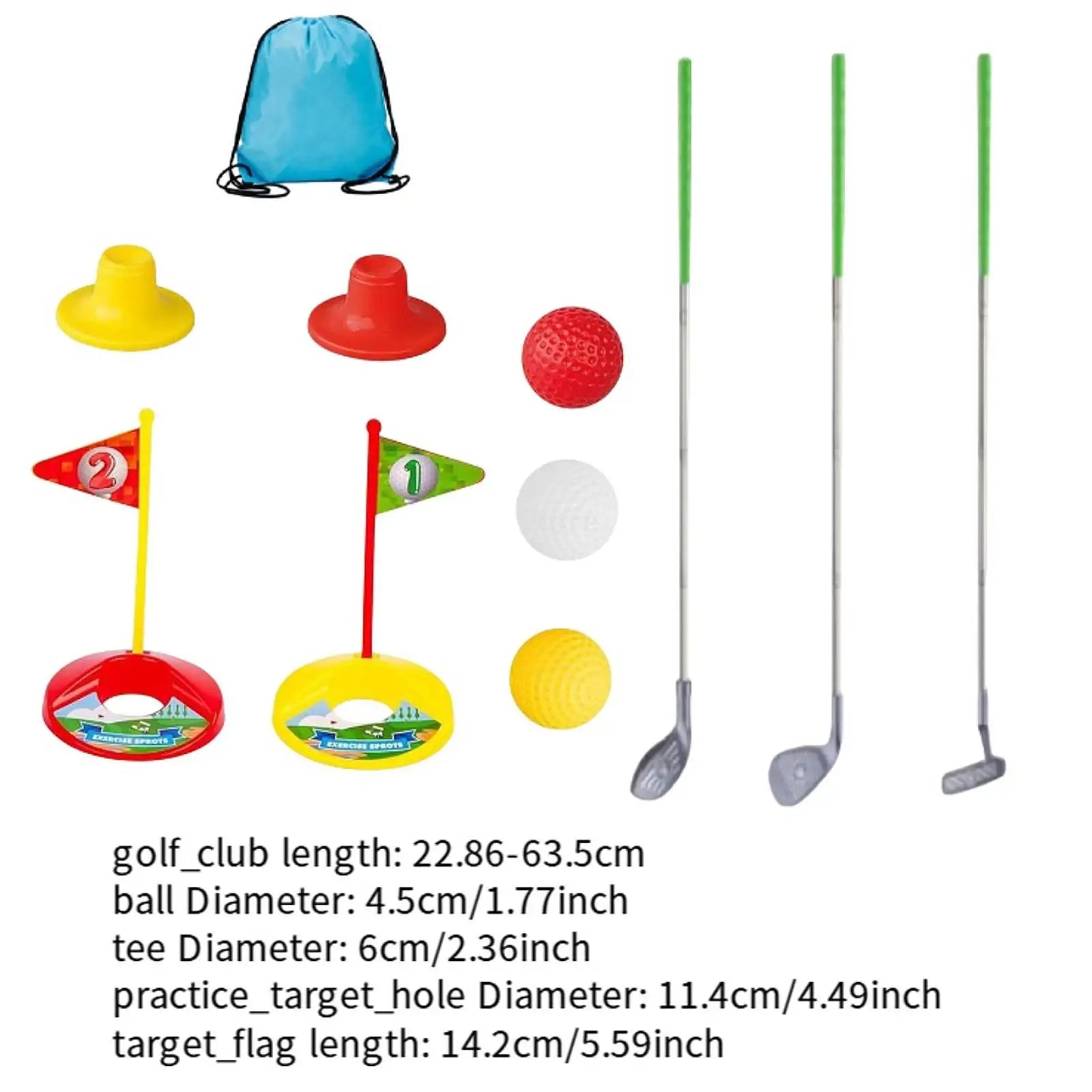 Toddlers Golf Set Retractable Club Kids Golf Club for Indoor Outdoor Garden
