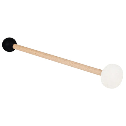 Singing Bowl Mallet Double-ended Felt Rubber Drum Sticks Percussion Bass Wooden Handle Lightweight Portable Practice Musical