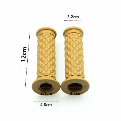 Universal 7/8" 22mm 24mm Retro Motorcycle Hand Grips Non-slip Rubber Handlebar Grips for Moto Scooter Motocross Motorbike Grips