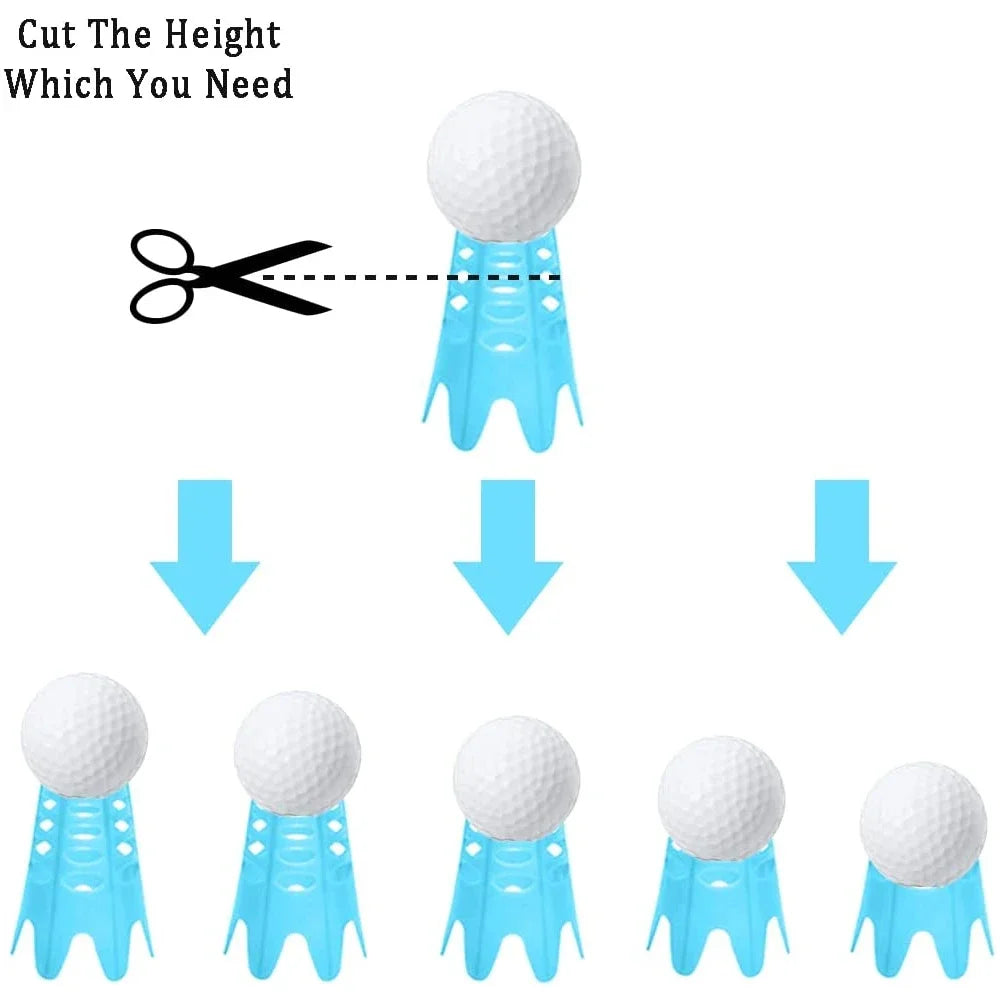 Plastic Golf Tees,20Pcs Golf Simulator Tees for Outdoor Indoor Golf Tees Simulator Practice Training,Golf Mat Tees for Turf