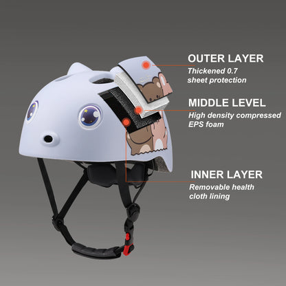 Seeker Children's Helmet Bicycle Balance Car Scooter Outdoor Sports Safety Helmet Lightweight Kids Riding Open Helmet Girls