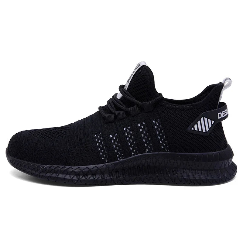New Work Safety Shoes Summer Breathable Men's and Women's Work Protective Shoes Sports Shoes Anti-puncture Durable Steel Head