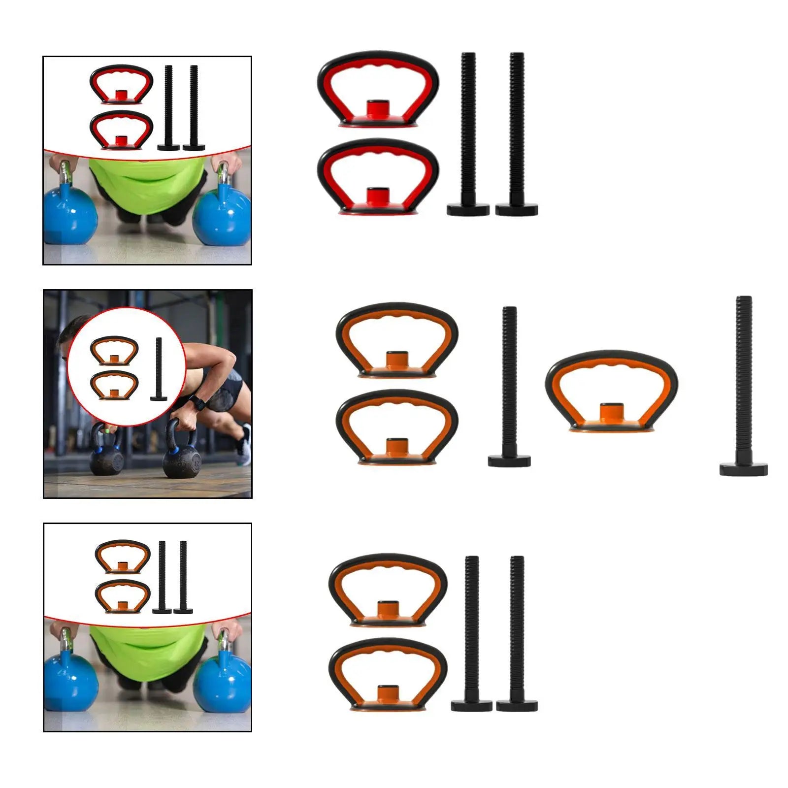 Kettlebell Handle Kettlebell Push up Dumbbells Grip Kettlebell Grip for Fitness Equipment Indoor Bodybuilding Gym Bag Gym