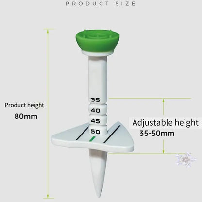 4Pcs Golfs Tees For Golfs Driver Training, Plastic Golfs Tees Low Resistance More Distance Consistent Height Tees