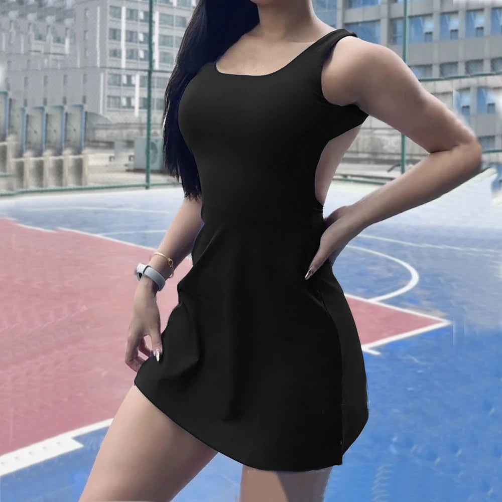 2025 Pad Anti Shorts Clothes Dress Tennis Skirt Woman Yoga Set Luxury Women Women Golf Wear Exercise Yoga Clothing