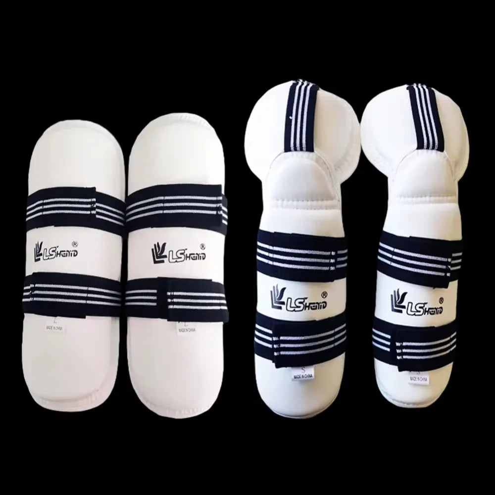 PU Leather Taekwondo Protective Gear Shin Guard Ankle Protection Karate Leg Protection Sports Safety Comfortable