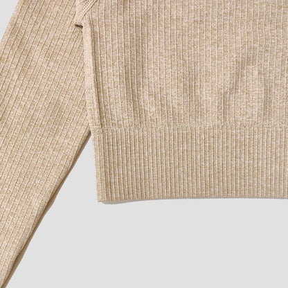 Yoga Sports Crop Top Long Sleeve Gym Women's Seamless T-shirt Fitness Woman Sport T-shirt Workout Tops For Women's Sportswear