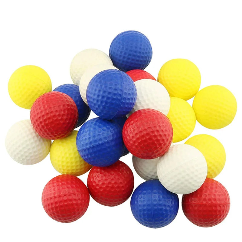 PU Foam Golf Balls Indoor Outdoor Training Colorful Practice Soft Foam Golf Ball Limited Flight Golf Practice Balls Gift