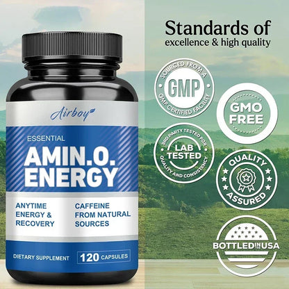 Advanced Bodybuilding Amino Acid Capsules- Helps Increase Strength, Endurance, Protein Synthesis, Build Muscle Mass, Abs, Energy