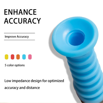 Caiton 5pcs 360° Flexible Rubber Golf Tees, 3.2in/81mm, Durable, Low Friction, Vibrant Multicolor - Ideal for Everyday Golfers