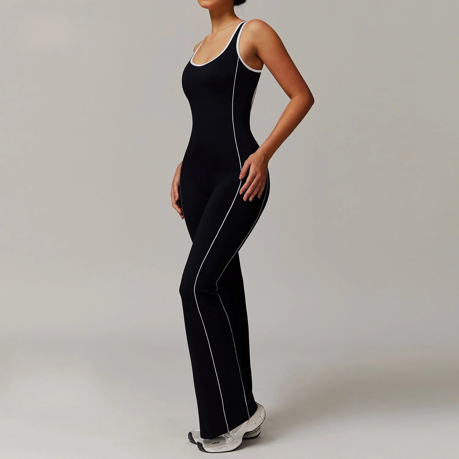 Seamless Yoga Jumpsuits Sports Fitness Peach Hip Backless wide-leg trousers One-Piece Workout Clothe Gym Bodysuit for Women