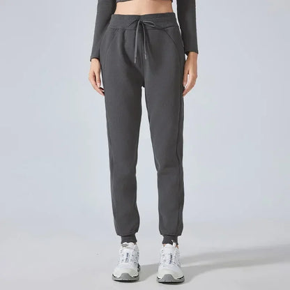 2025 Scuba Women's High Waist Sweatpants Yoga Clothing Autumn and Winter Women Fitness Exercise Cotton Blend Jogger Sweatpants