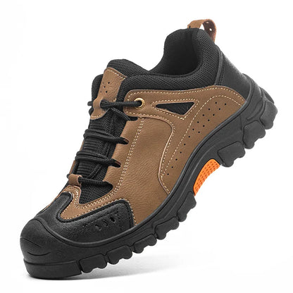Anti Smashing Safety Shoe Comfortable Mesh Fabric Workshoes Not Stuffy Feet Sportshoe Microfiber Leather Protective Shoes