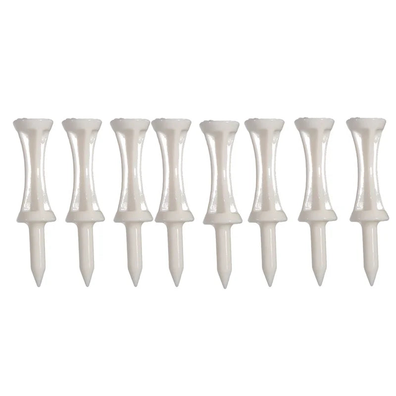 50 Pcs/Pack Professional Golf Tees 25mm-51mm Castle Orange Golfer Accessory Plastic golf tees perfect for Teeing the ball